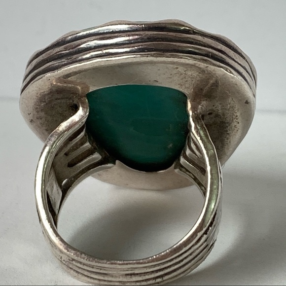 Silpada Tumbled Turquoise Cocktail Ring 925 - Picture 5 of 8